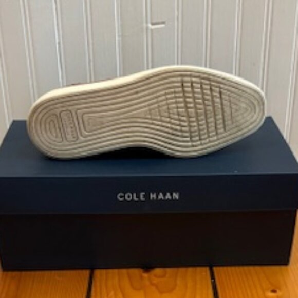 Cole Haan Women's 7.5B PRE-OWNED CARAMEL ORIGINAL Grand Platform Venetian Loafer - Picture 6 of 7